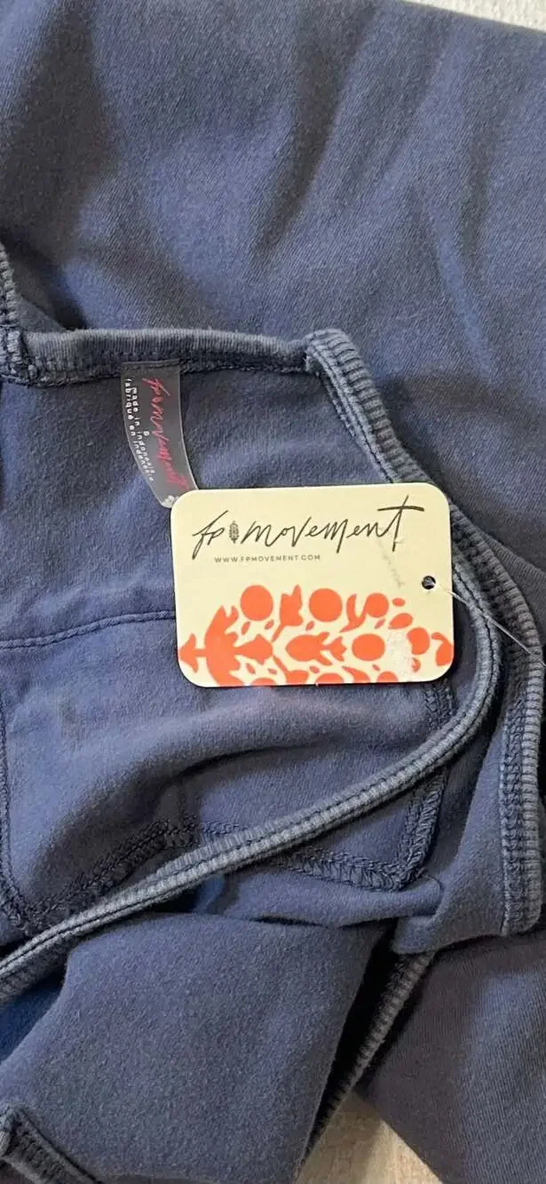 Free People Hot Shot Onesie in Blue Indigo boho oversized - Picture 9 of 9